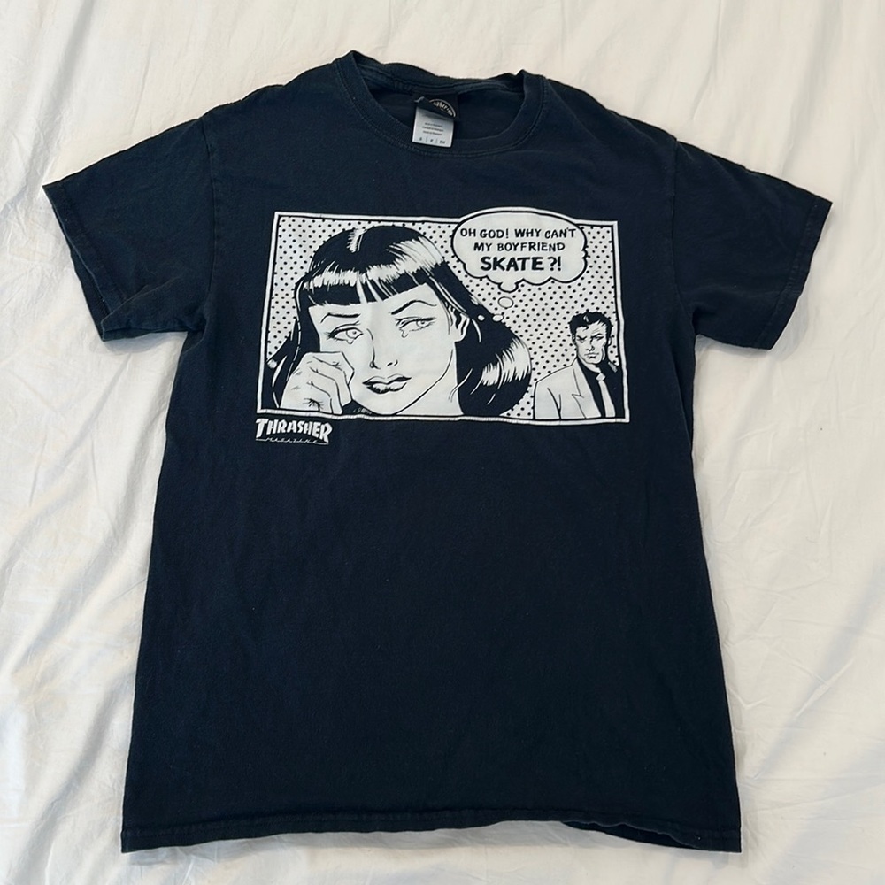 Thrasher Comic Black T-shirt Men size S